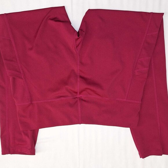 JGX Performance Leggings - Athletic Yoga Pants Red - Size XL - Picture 2 of 5